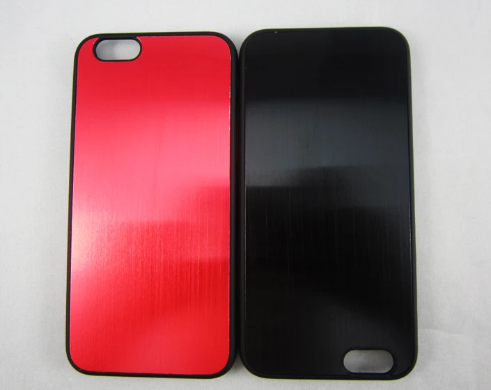 

Aluminum plate hard pc back cover phone case for Iphone 6/6plus