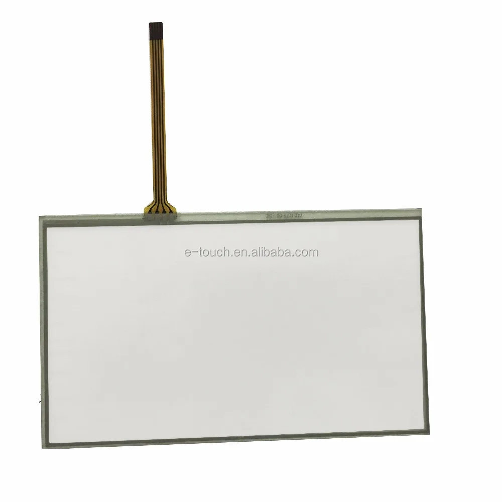 6 inch sensitive transparent glass 4 wire resistive touch screen panel