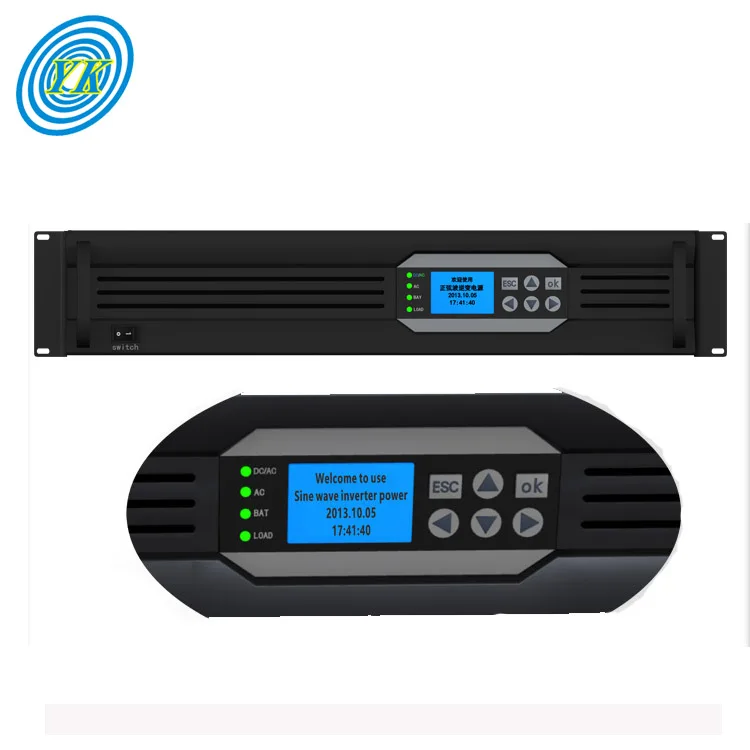 
Pure sine wave 19inch 2U 1KVA 220vdc to 220vac inverter 