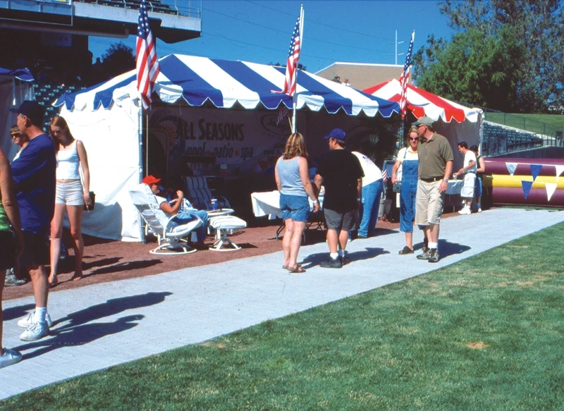 Topcourts High quality anti-slipping modular interlocking outdoor sports turf protection flooring (4)