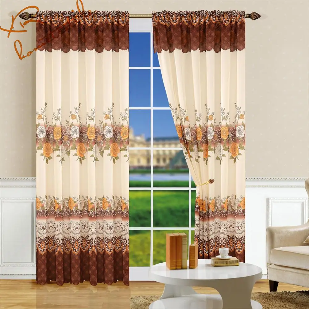 Factory Sales Cheap Double Layer America Style Window Curtains Buy