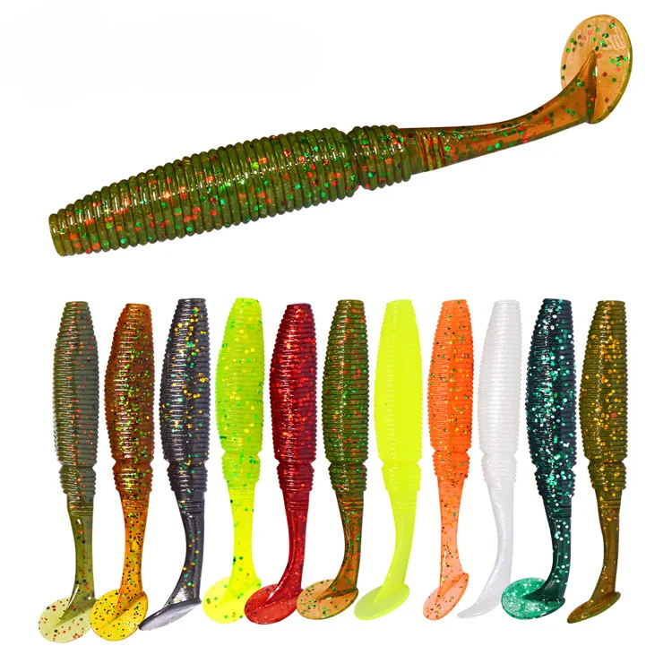 

fishing worms soft plastic artificial fishing lures baits for bass fishing, As the buyers' request