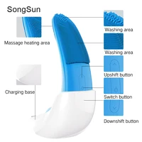 

New Arrival beauty care machine facial cleansing brush electric foaming massager silicone face cleansing