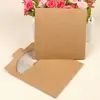 CD DVD White Paper Sleeve with Clear Window and Flap Envelopes