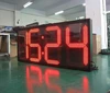 Wholesale 6 Digits Large LED Digital Sports Red Marathon Race Clock/ Timer Single or Double Sided