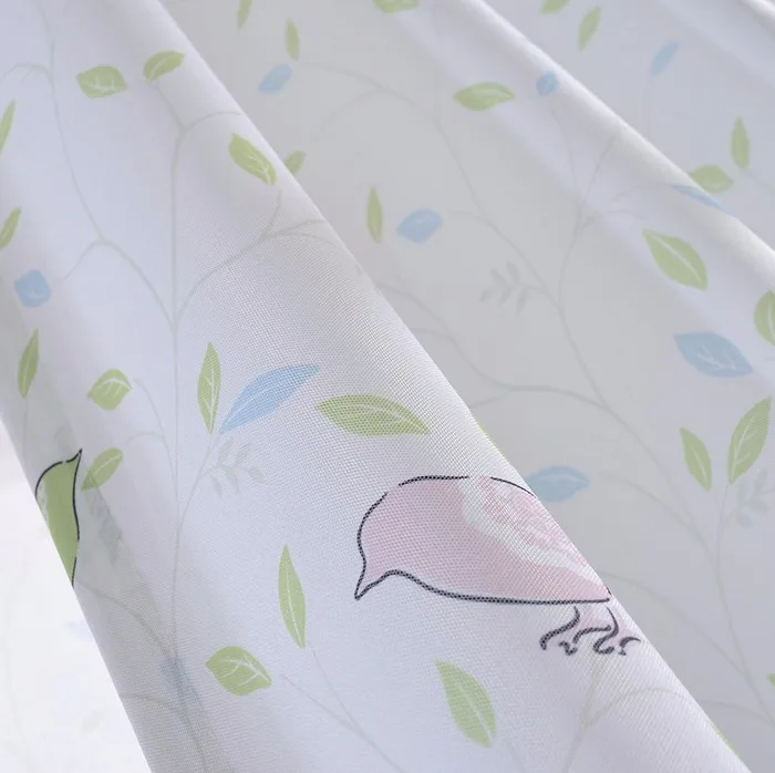 New Design White And Blue Plaid Curtains Fabrics