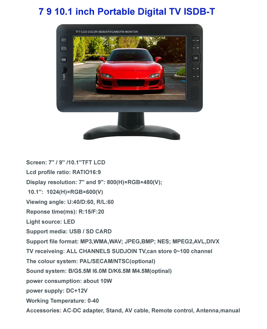 Vtex 9 10 Inch Oem Portable Mini Tv Player Analog Tv,Cheap Mini Flat
