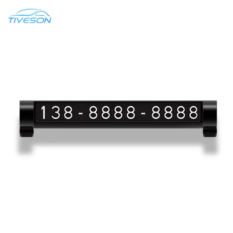 Best Selling Aluminum Car Accessories Car Temporary Parking Number