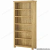 Solid Oak Wood Large Wide Tall Open Bookcase Display Unit