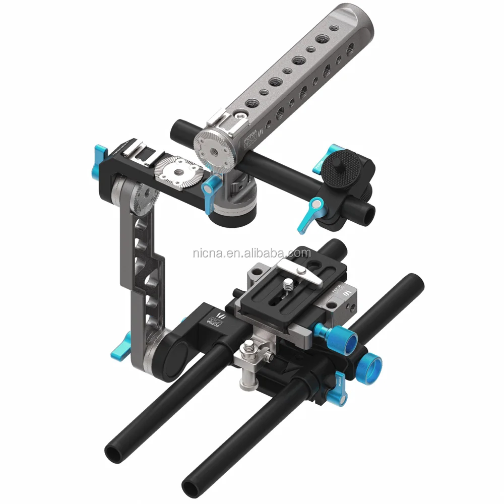 FOTGA DP500 MARK III DP500III Multi-functional ENG style 15mm Rail Base Plate Top Handle Bracket Cage Hand Grip Shoulder Pad Rig