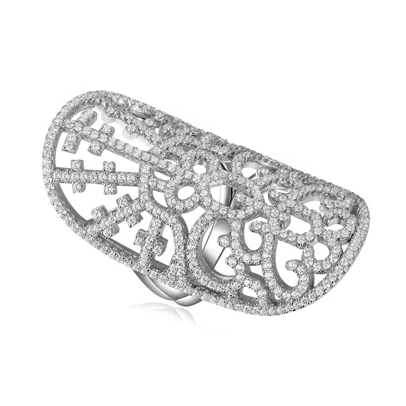 

Fashion Antique Design Big Hollow Out ring 925 silver sterling