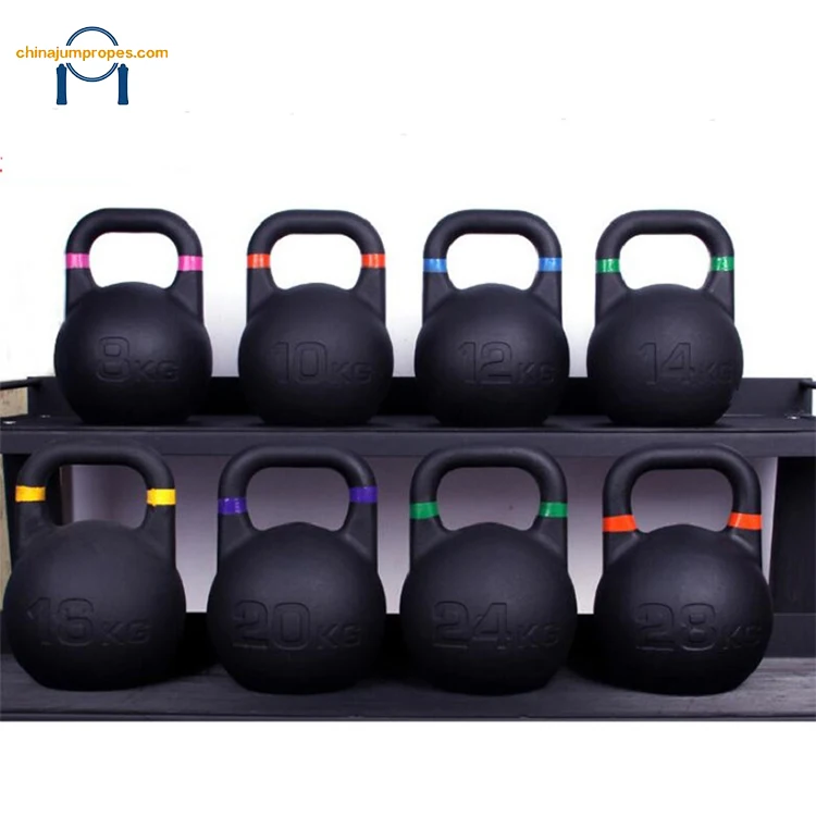 
Gym Competition 24KG Competition plastic adjustable handle Kettlebells with oso collars 