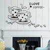 8241 Art Characters Love Coffee Wall Stickers Photo Frame/Pattern Wall Decal Pvc/Vinyl Wall Decorative Sticker
