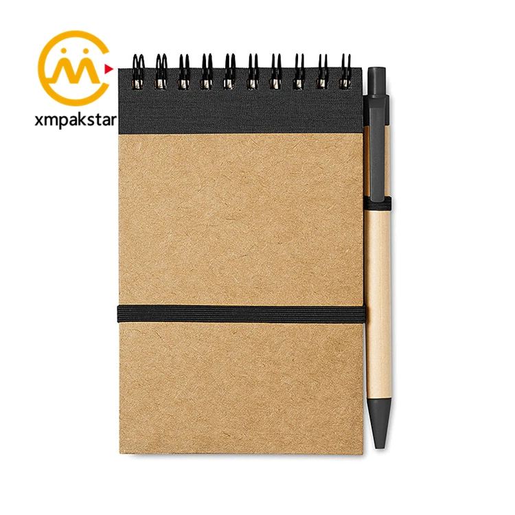 kraft cover korean notebook offset paper wide ruled sanitary writing pad