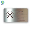 MDT stainless steel Playing gift cards metal business card