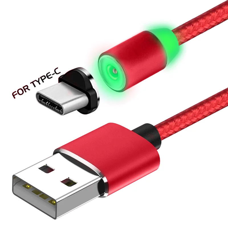 

2019 New 3 In 1 Magnetic Usb Charging Data Cable For Mobile Phone, Red;blue;green