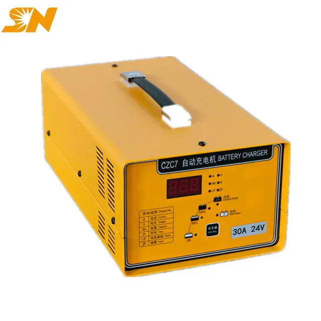 
Shineng CZC7 12v 10 amp high frequency battery charger for nissan leaf forklift agv ev golf cart and so on 
