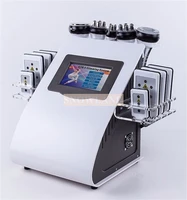 

Best quality lowest price 6 IN 1 fat reduction machine Cavitation+RF+laser pad machine for beauty spa use