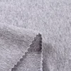 Grey melange stretch terry cloth french terry cotton fabric composition