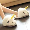 Hot Selling New Arrival High Quality Winter Home Warm unicorn Plush Winter Indoor slippers for gift