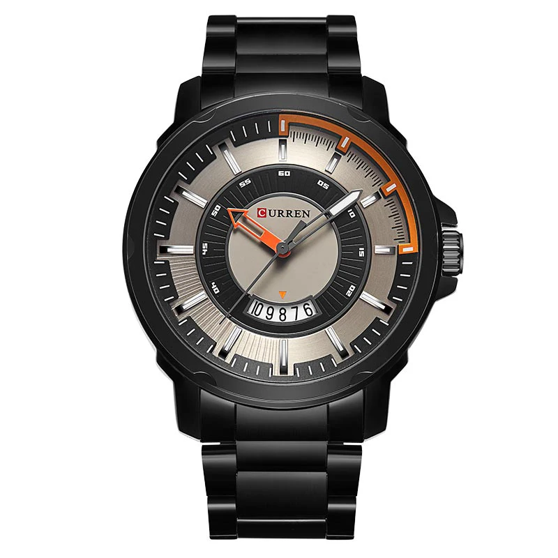

CURREN Luxury Brand Analog Sports Wristwatch Display Date Men's Quartz Watch Business Men Watch 8229, As pictures