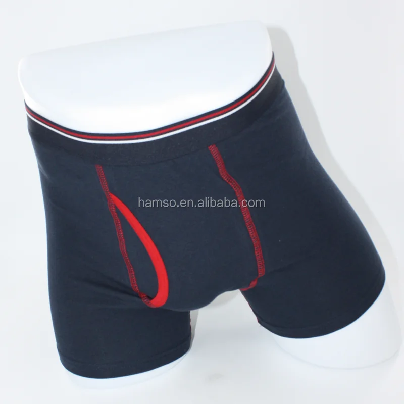 

Custom cotton spandex navy blue men underwear