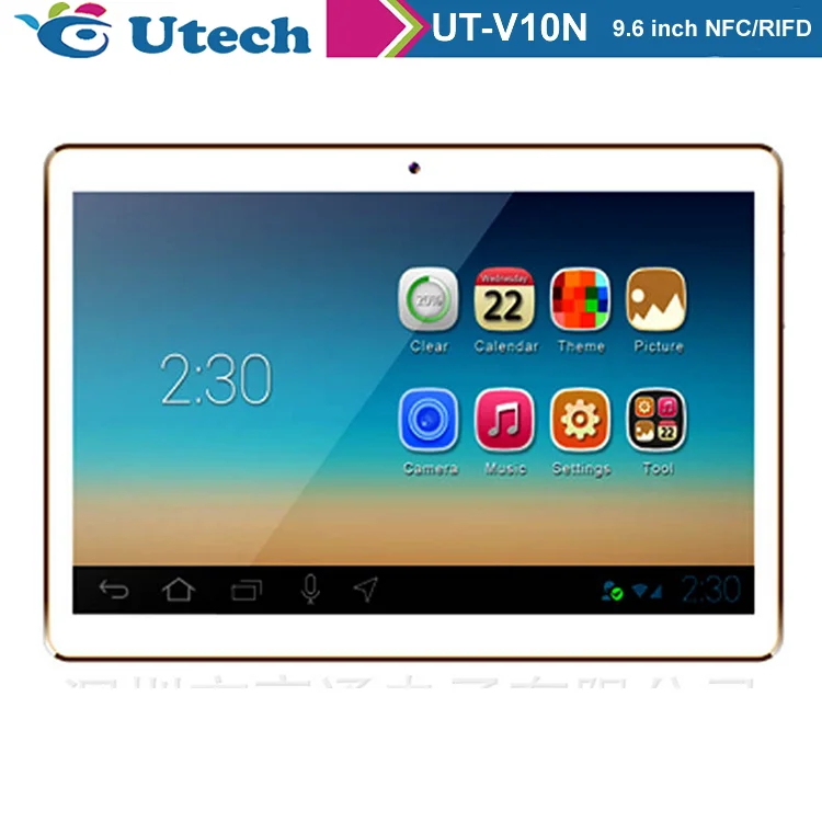 

9.6 inch nfc android tablet Quadcore A9 1.6ghz 1GB/8GB 1280*800, White