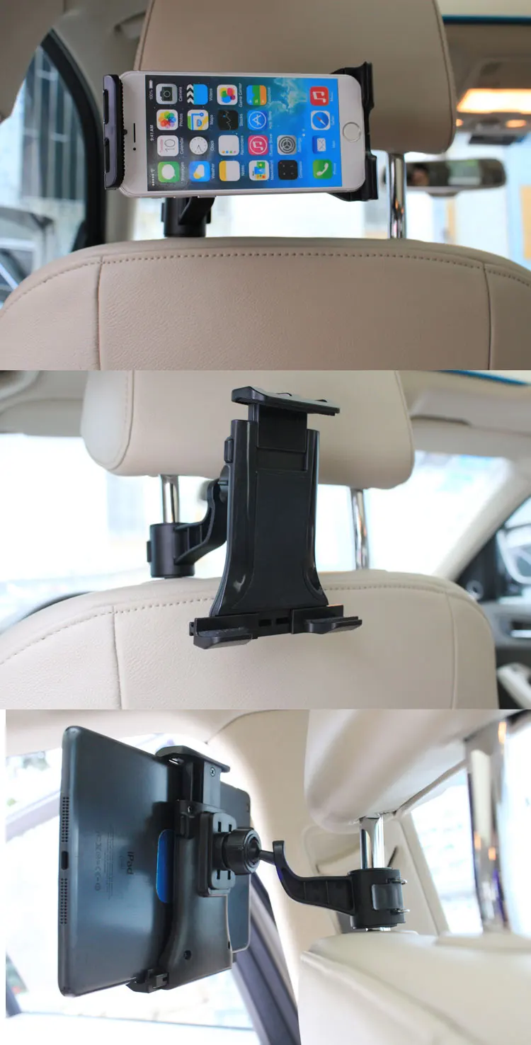 095115 Universal Tablet Car Headrest Mount Holder Car Back Seat Holder
