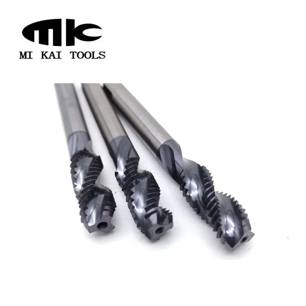 Customized M5*0.8 Solid Carbide Spiral Flute Machine Thread Tap Buy Thread Tap,Spiral Flute