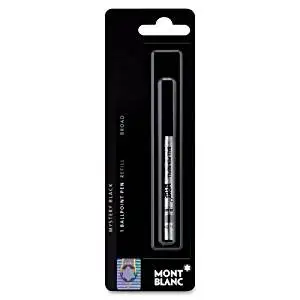 Wholesale CASE of 15 - Montblanc Universal Ballpoint Pen Refills-Ballpoint Pen Refills, Broad Point, Black Ink