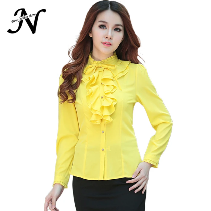 yellow formal shirt women's