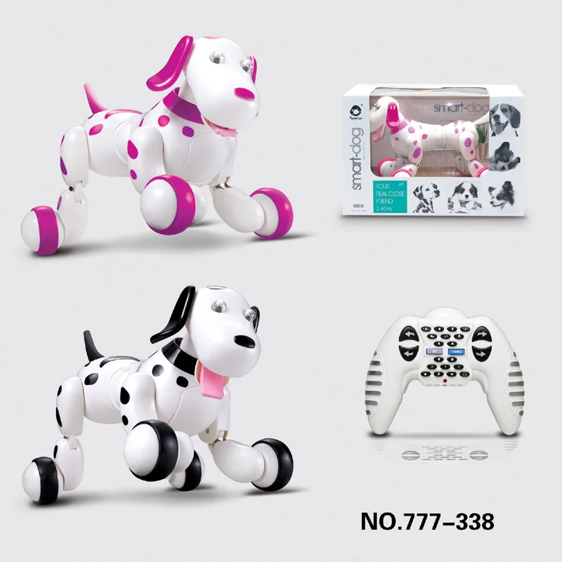Cute kids intelligent dog Robot RC Electric Remote Control 2 4 G Pet dogs dancing light