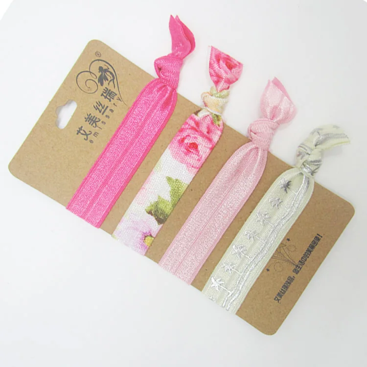 Wholesale Cheap Custom Hand Made Hair Bows Elastic No Crease Hair