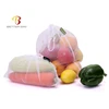 3pcs set customized polyester washable and reusable LFGB food contact level mesh bag for vegetable and fruit package