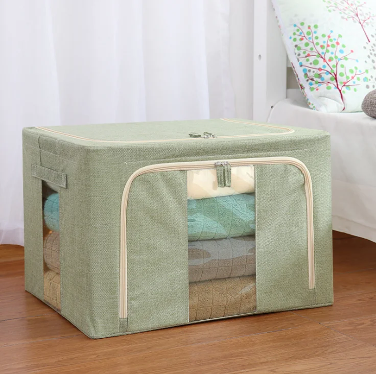 Factory Supplier Multifunction Storage Box Cotton And Linen Steel