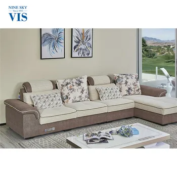 Ninesky Brand New Arrival Fashion Modern Fabric Sectional Sitting