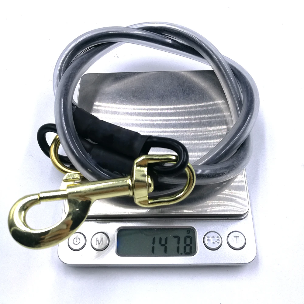 Hot Selling Aluminum Coated Steel Dog Tie Out Cable Customized Carabiner