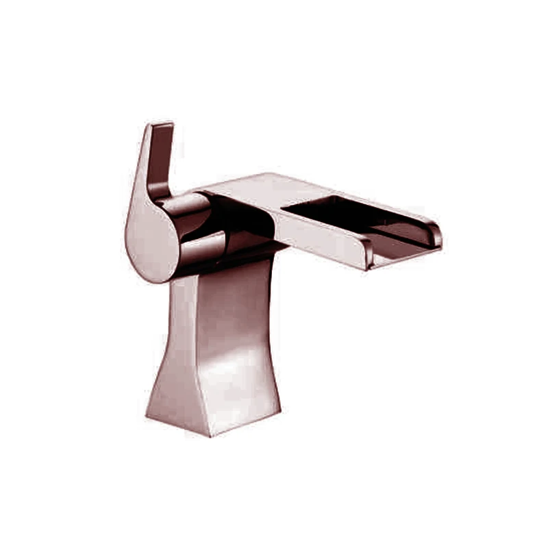 Waterfall bathroom basin faucet