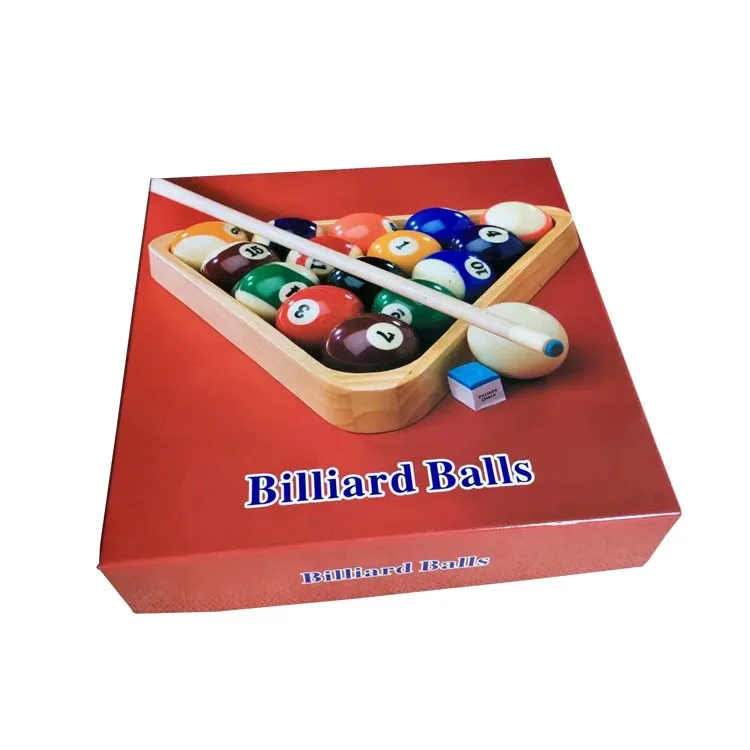 Cheap Pool Table Balls Red & Yellow 2" Inch Full Size Uk Standard Set