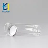 Chinese New Design 50ml Clear Glass Testing Tube Bottle Vial Aluminum Screw Cap 180ml 220ml