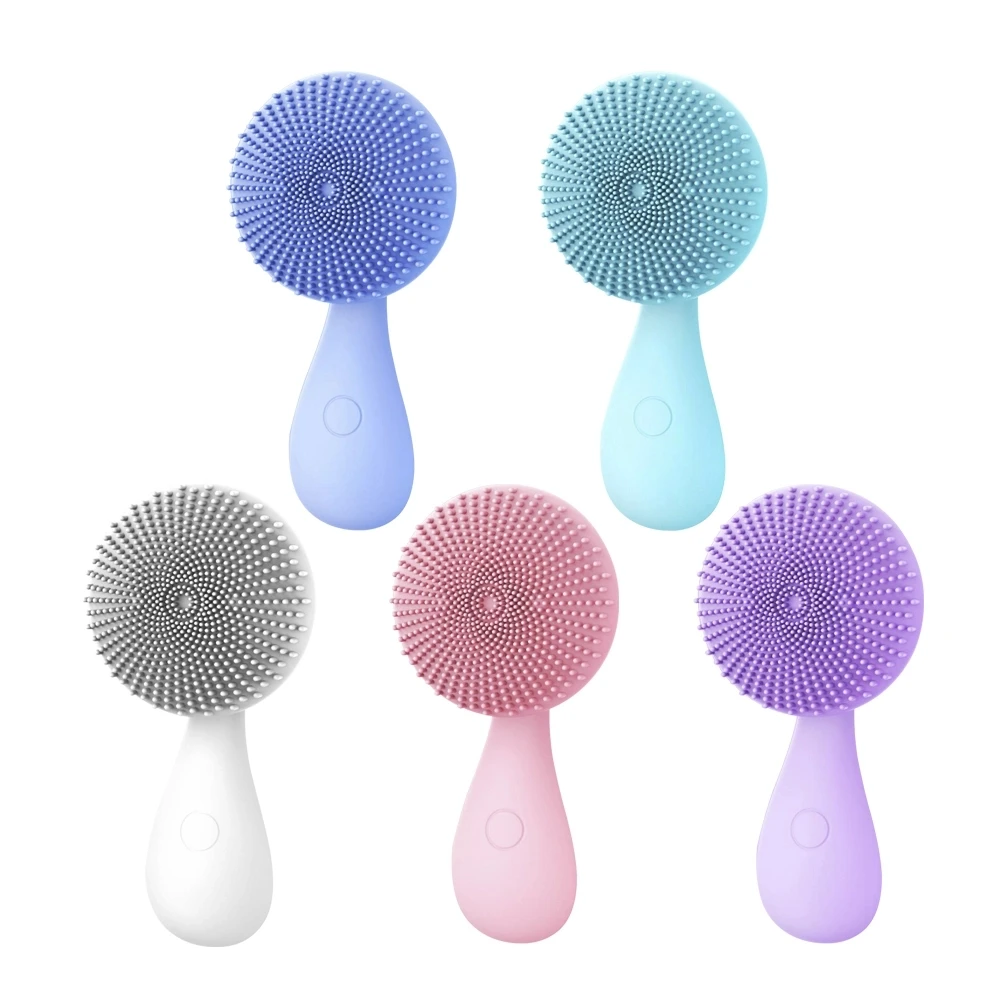 

LDY Silicone Cleanser Waterproof Multifunctional 4 Function Modes Therapy Sonic Electric Facial Cleansing Brush