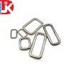 China Wholesale Widely Use White Nickle Small Square Ring Buckle Hardware Accessories Metal Rectangle Ring