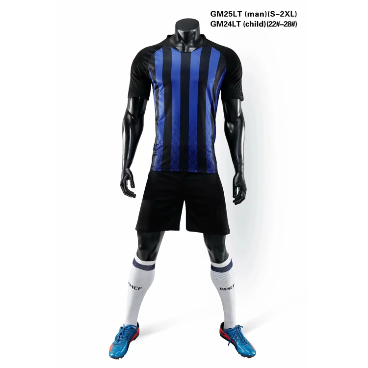 

Fashion custom sublimation men football uniform jersey, Blue