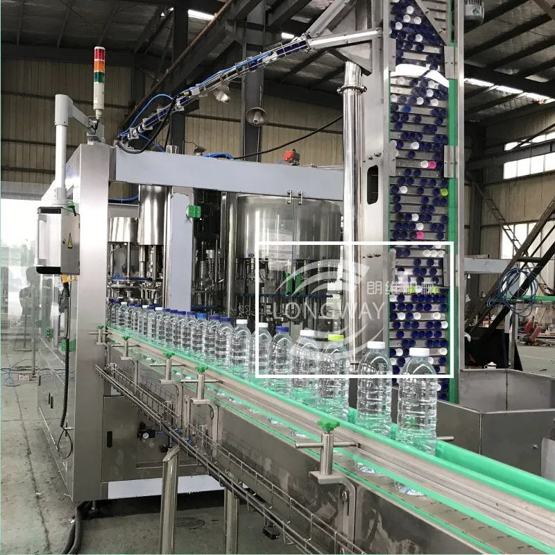 Square or Round Shape of Bottle Pure Water Filling equipment with Washing Filling Capping