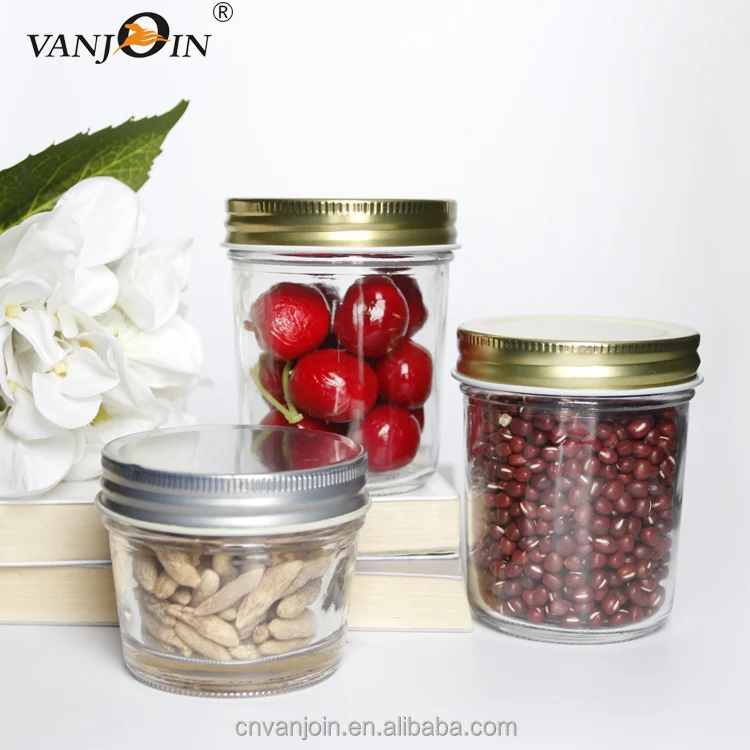 

120 ml 250 ml 350 ml 500 ml Taper Round Glass Mason Jar Canning Jar for Jam Coffee Honey Candy