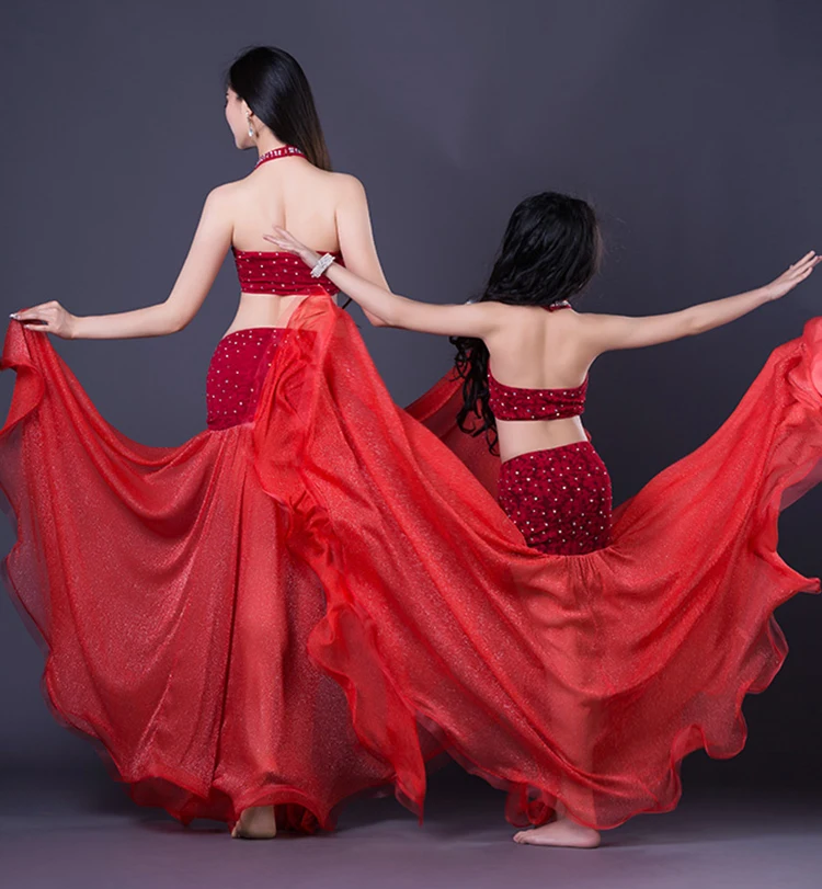 
QC2852 RT218 Wuchieal Mother and Daughter Dance Costumes 