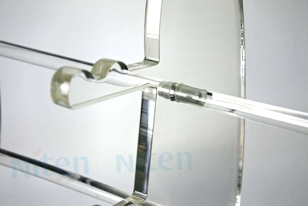 wooden sunglass display stand