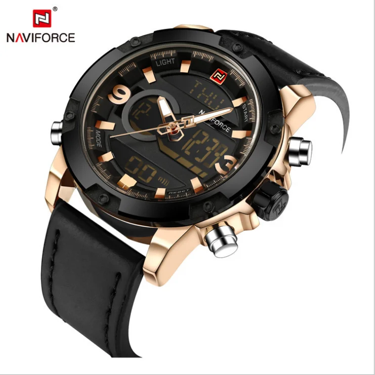 

NAVIFORCE 9097 Men's Dual Display Luminous Multifunction Waterproof Sports Watch Wholesale, Colors