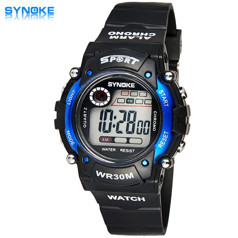 

2018 Fashion Waterproof Children Kids Boy Watches Digital LED Quartz Alarm Date Sports Electronic Quartz Wrist Watch dropship