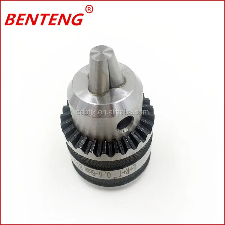 BENTENG Brand 0.6-6mm 3 Jaw Carbon Steel Drill Chuck with Key